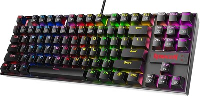 Redragon K552-Rgb Kumara Rgb светодиодная механическая игровая клавиатура с подсветкой (черная) 1000001508 - фото 505878