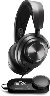 SteelSeries Arctis Nova Pro — многосистемная игровая гарнитура — высококачественные драйверы Hi-Fi — звук высокого разрешения — объемный звук на 360° — GameDAC Gen2 — ESS Sabre QuadDAC — выдвижной микрофон Stealth — ПК, PS5/PS4, Switch 1000001663 - фото 506591