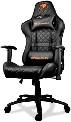 Игровое кресло Cougar Armor One, стальная рама, дышащая ПВХ-кожа, система наклона спинки на 180°, грузоподъемность 120 кг, регулируемые подлокотники 2D, стальное 5-лучевое основание - черное 1000001669 - фото 506616