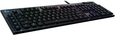 Logitech G Logitech G815 Lightsync RGB Механическая игровая клавиатура с низкопрофильными переключателями Gl Clicky, 5 программируемыми G-клавишами, сквозным подключением USB, специальным управлением мультимедиа 1000001681 - фото 506672
