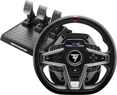 Thrustmaster T248, гоночный руль и магнитные педали, PS5, PS4, ПК, HYBRID DRIVE, магнитные подрулевые переключатели, динамическая силовая обратная связь, экран с гоночной информацией 1000001689 - фото 506709