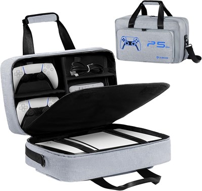 Чехол для переноски UUBOXS для PS5 Slim, обновленная защитная дорожная сумка для PS5 Slim Disc/Digital Edition, сумка для хранения большой емкости, совместимая с аксессуарами для консоли PlayStation 5 Slim 2023 года 1000001802 - фото 507216