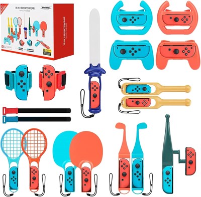 Prosight 18 в 1 Switch Sports Games Accessories Bundle для Nintendo Switch Games, Family Bundle Accessories Kit Совместимость с Switch/Switch OLED Sports Games 1000001833 - фото 507345