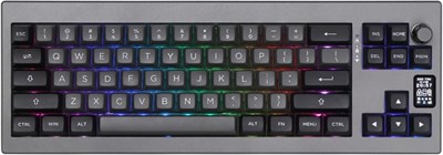 Механическая клавиатура EPOMAKER Shadow-X Gasket, горячая замена 2,4 ГГц/Bluetooth/USB-C проводная игровая клавиатура с экраном, аккумулятор 3000 мАч, пена Poron, силиконовая накладка для Win/macOS/Linux (Gateron Pro Yellow) 1000001848 - фото 507413