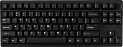 Беспроводная игровая клавиатура EPOMAKER P87 TKL из алюминия, программируемая механическая клавиатура QMK/VIA, клавиатура Bluetooth 87%/2,4 ГГц/USB-C с металлической ручкой с ЧПУ и подсветкой RGB (черная, переключатель Zebra) 1000001870 - фото 507516