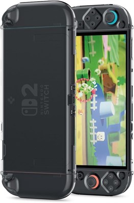 Чехол Spigen Air Fit, разработанный специально для Nintendo Switch 2 (2025), тонкий прозрачный чехол со съемным контроллером Joy-Con - кристально чистый 1000001884 - фото 507578