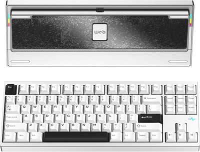 Механическая клавиатура KEEBMONKEY WOBKEY Crush80 Reboot CNC из алюминия с 5-секундным быстросъемным механизмом, тремя режимами подключения и превосходной акустикой (Pro Silver) 1000001895 - фото 507631