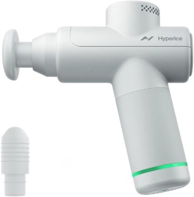 Hyperice Hypervolt Go 2 — с технологией Quiet Glide — ручной ударный массажный пистолет | 3 скорости, 2 сменные головки | Помогает снять боль и скованность в мышцах 1000001938 - фото 507821