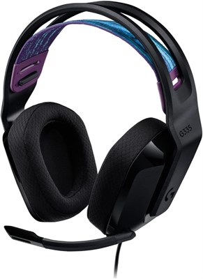 Проводная игровая гарнитура Logitech G335 с микрофоном, аудиоразъемом 3,5 мм, удобными амбушюрами из пеноматериала с эффектом памяти, легкая, совместима с ПК, Playstation, Xbox, Nintendo Switch - черная 1000001942 - фото 507841