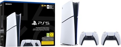 PlayStation Pack Console 5 (PS5) Edition Num?rique (Module - Slim) Plus 2-месячная манетка DualSense Blanche 1000001948 - фото 507870