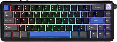 Проводная магнитная игровая клавиатура EPOMAKER HE65, скорость опроса 8K, задержка 0,125 мс, крепление на прокладку, переключатель на эффекте Холла, возможность горячей замены, портативная для Mac/ПК/PS/Switch (черная) 1000001966 - фото 507955