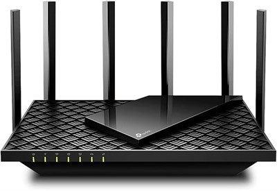 Двухдиапазонный гигабитный маршрутизатор Wi-Fi 6 TP-Link AX5400, скорость WiFi до 5400 Мбит/с, 4 порта LAN Гбит/с, подключение более 200 устройств, идеально подходит для игр Xbox/PS4/Steam и 4K/8K, с OneMesh™, HomeShield (Archer AX73) черный 1000001995 - фото 508085
