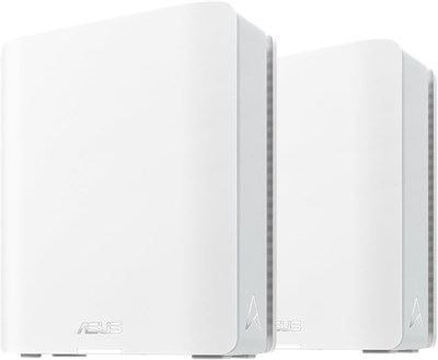 Маршрутизатор ASUS ZenWiFi BT8 (2 шт.) трехдиапазонный WiFi 7 Mesh: 14000 Мбит/с, покрытие до 5900 кв. футов, два порта 2,5 Гбит/с, SSID для IoT, VPN, родительский контроль, сетевая безопасность, 4G LTE и 5G — белый 1000002011 - фото 508162