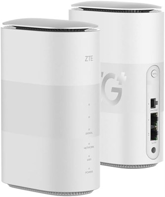 ZTE 5G CPE MC888, разблокированный домашний маршрутизатор 5G WiFi, быстрый WiFi 6, до 3,8 Гбит/с, первоклассный дизайн с низким энергопотреблением, вилка UK + гарантия UK (белый) 1000002013 - фото 508172