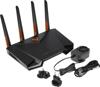 ASUS 90IG07Q0-MU9100 TUF-AX4200 TUF Gaming AX4200 двухдиапазонный игровой маршрутизатор WiFi 6 с режимом мобильных игр, 3-шаговой переадресацией портов, портом 2,5 Гбит/с, AiMesh для ячеистого WiFi, сетевой безопасностью AiProtection Pro 1000002019 - фото 508201