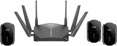 Комплект беспроводной сети для всего дома D-Link DIR-3060/P4 AC3000 (1 маршрутизатор DIR 3060 + 3 расширителя Mesh DRA 2060) 1000002055 - фото 508370