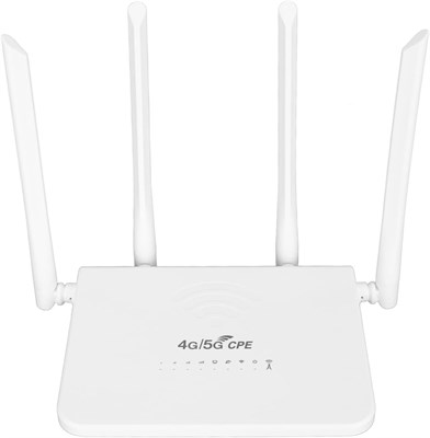 Мобильная точка доступа Wi-Fi Cryfokt, поддержка брандмауэра 4G LTE беспроводной маршрутизатор 300 Мбит/с простой со слотом для SIM-карты для семьи (вилка UK) 1000002075 - фото 508457