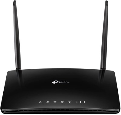 Маршрутизатор Wi-Fi для телефонии TP-Link N300 4G+Cat 4 LTE, разблокированный слот для SIM-карты, запись до 100 минут голосовой почты, настройка не требуется, съемные внешние антенны Wi-Fi, вилка для Великобритании, черный (TL-MR6500v) 1000002118 - фото 508667