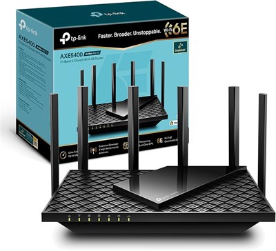 Маршрутизатор TP-Link AXE5400 Tri-Band Wi-Fi 6E, скорость Wi-Fi до 5400 Мбит/с, 5 портов Gigabit, 1 порт USB 3.0, четырехъядерный процессор 1,7 ГГц, с TP-Link OneMesh™ и HomeShield, совместимость с Alexa (Archer AXE75) 1000002158 - фото 508844