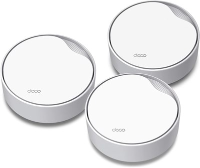 TP-Link Deco AX3000 PoE Mesh WiFi (Deco X50-PoE), потолочный/настенный WiFi 6 Mesh, замена маршрутизатора WiFi, точка доступа и усилитель сигнала, питание PoE, 2 порта PoE (1 x 2.5G, 1 x Gigabit), упаковка из 3 штук 1000002159 - фото 508849