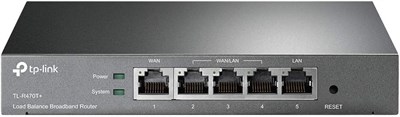 Широкополосный маршрутизатор TP-Link с балансировкой нагрузки, портами WAN 10/100M, множеством функций безопасности и защитой от молний (TL-R470T+) 1000002174 - фото 508911