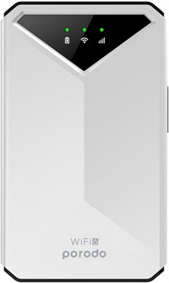 Портативный маршрутизатор Porodo MiFi 3G/4G CAT4 V2 без дисплея - белый 1000002189 - фото 508982