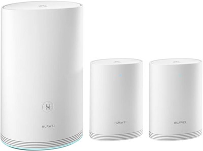 Маршрутизатор HUAWEI HUW-WS5280-1PLUS2-WHT (1 базовая станция + 2 сателлита), домашняя система Wi-Fi Q2 Pro, гигабитный Powerline, полный набор портов GE, бесшовный роуминг, низкая задержка, Plug & Play - белый 1000002251 - фото 509263