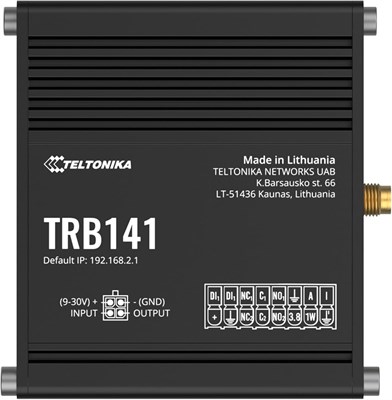 TELTONIKA 4G (LTE) – Cat 1 до 10 Мбит/с, 3G – до 42 Мбит/с, 2G – до 236,8 кбит/с Шлюз [TRB141] 1000002265 - фото 509311