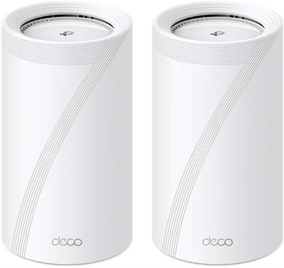 TP-Link WiFi 7 Deco BE85 (2-pack) Mesh WiFi-маршрутизатор, BE19000 Мбит/с трехдиапазонный, каналы 320 МГц, комбинированный порт Ethernet/оптоволокна 10 Гбит/с, повторитель, Alexa, работает с любым интернет-провайдером и модемом, 2 упаковки 1000002300 - фото 509458