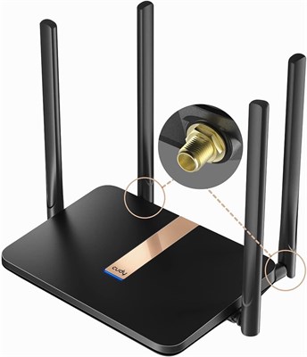 Cudy New AC1200 разблокированный 4G LTE модем-маршрутизатор со слотом для SIM-карты, 1200 Мбит/с Mesh WiFi, чипсет EC25-AFX Qualcomm, съемные сотовые антенны, DDNS, VPN, LT500D 1000002347 - фото 509662