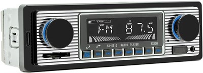 Oeretzrac Classic Single Din Car Radio с автомобильным Bluetooth BT, автомобильным стерео FM-радио, функцией громкой связи, автомобильным MP3-плеером, голосовым управлением, USB, SD, портом AUX, аудиозаписью, дистанционным управлением, автомобильной аудио 1000002426 - фото 510004