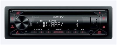 Sony MEX-N4300BT Black 220 Вт Bluetooth Car Radio (черный, 1 DIN, 220 Вт, 4.0 канала, 55 Вт, 4 ?) 1000002444 - фото 510090