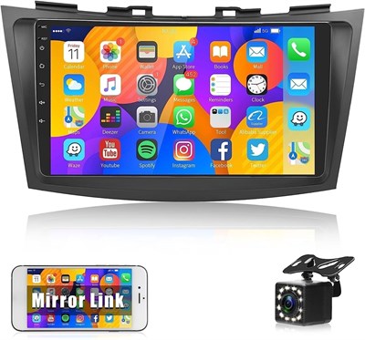 Автомобильная стереосистема Android для Suzuki Swift 2011 2012 2013 2014 2015 2016 2017 1 ГБ ОЗУ 32 ГБ ПЗУ MirrorLink WiFi BT, сенсорный экран IPS с камерой заднего вида в комплекте (1+32G без Apple Carplay) 1000002471 - фото 510222