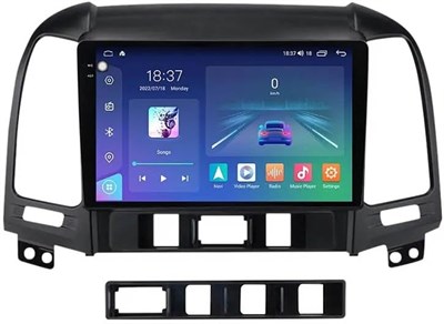 Android Car Radio Santa fe 2006-2012 - 2 года гарантии - Экран IPS.QLED - Бесплатная задняя камера - Подключите оригинальный кабель - Бесплатная офлайн-навигация GPS - Усилитель звука (2+32 ГБ) 1000002487 - фото 510299