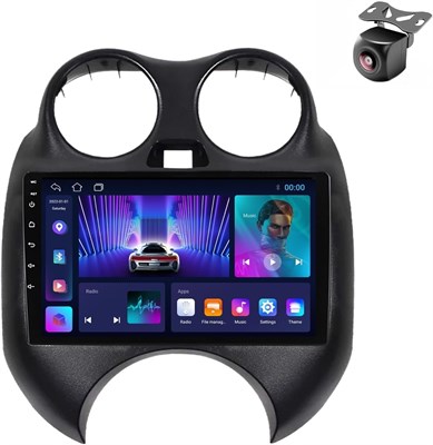 Универсальная автомобильная стереосистема Android для Nissan Sunny/March/Micra 2010-2013, 9-дюймовый сенсорный экран IPS, 1 ГБ ОЗУ, 16 ГБ ПЗУ, WiFi, Bluetooth, USB, черный 1000002551 - фото 510606