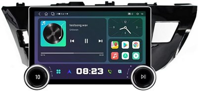 Android 13 для Toyota Corolla Radio 2014 2015 2016 Автомобильная стереосистема со встроенным Bluetooth-головным устройством DSP Wireless Carplay Android Auto Free Задняя камера 10.1 IPS сенсорный экран GPS-навигация (4 ГБ ОЗУ + 64 ГБ ПЗУ) 1000002608 - фото 510874