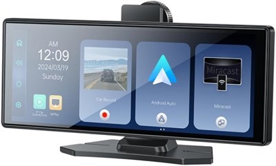 Автомобильная стереосистема YESIDO KM19 с сенсорным экраном 10,26 дюйма и Bluetooth, совместимая с голосовыми помощниками и камерой заднего вида, простая установка на приборную панель 1000002668 - фото 511153