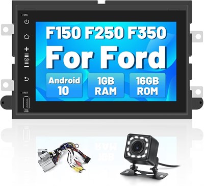 Автомобильное радио Mantian Android Stereo для F150 F250 F350 Focus Fusion Taurus Freestar, 7-дюймовый сенсорный экран Ford F150 Radio Double Din Stereo с навигацией WiFi Bluetooth Video Output + Backup Camera 1000002677 - фото 511197