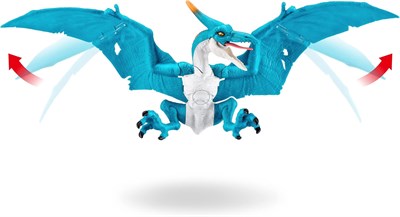 Robo Alive Dino Action Pteradactyl от ZURU Dinosaur Toys, Реальные укусы, Реалистичные звуки рыка, Интерактивная электронная игрушка-рептилия на батарейках для мальчиков 1000002865 - фото 512118
