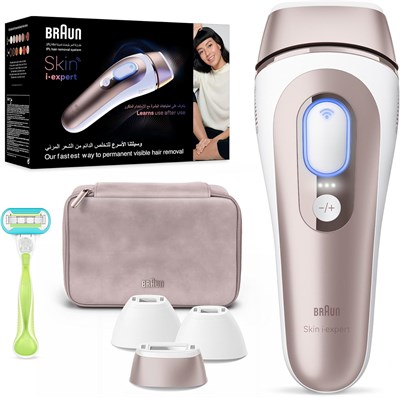 Braun IPL Skin i·expert, домашний лазер, устройство для удаления волос IPL, постоянное удаление видимых волос, Smart IPL с подключенным приложением, 3 головки, бритва Venus, PL7257 1000002881 - фото 512194