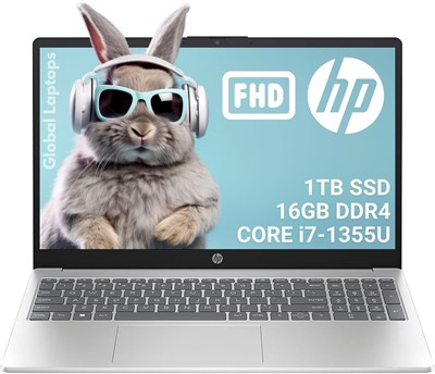 Ноутбук HP 15,6 дюйма на базе Windows с дисплеем Micro-Edge Full HD IPS с антибликовым покрытиемIntel Core i7-1355U, 16 ГБ ОЗУ, 1 ТБ SSD, Windows 11 Home, натуральный серебристый 15-fd0182wm 1000002949 - фото 512524