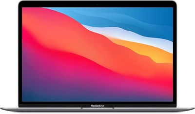 Ноутбук Apple MacBook Air 2020 года: чип Apple M1, дисплей Retina 13 дюймов, 8 ГБ ОЗУ, накопитель SSD 256 ГБ, клавиатура с подсветкой, HD-камера FaceTime, Touch ID. Совместимо с iPhone/iPad; Space Gray; английский 1000002951 - фото 512533