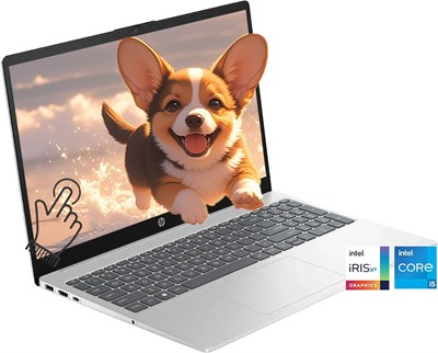 Ноутбук HP 15,6" с сенсорным экраном, 15-дюймовый HD-дисплей, студенческие ноутбуки, 10-ядерный процессор Intel 12-го поколения (Beat i7-1195G7), 32 ГБ ОЗУ, 1 ТБ PCIe SSD, графика Iris Xe, Wi-Fi 6E Win11, серебристый + аксессуары BWE 1000002979 - фото 512668
