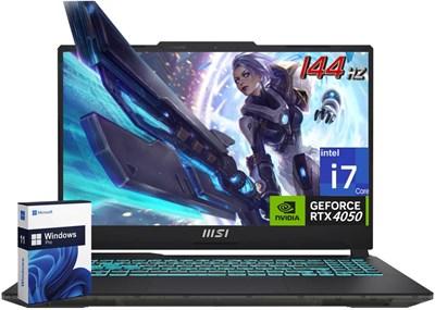 Игровой ноутбук MSI Cyborg 15, GeForce RTX 4050, 15,6-дюймовый IPS FHD (1920x1080) 144 Гц, Intel 13-го поколения 10-Core i7-13620H, 32 ГБ DDR5, 2 ТБ SSD, клавиатура с подсветкой, Wi-Fi 6, веб-камера, Windows 11 Pro 1000003045 - фото 512992