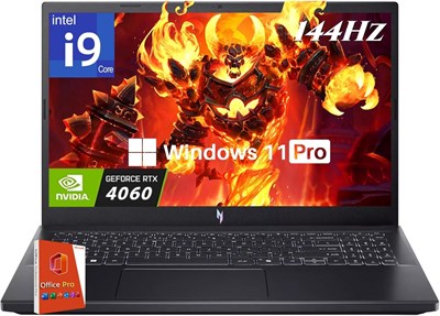 Игровой ноутбук acer Nitro V 15, Intel i9-13900H до 5,4 ГГц, GeForce RTX 4060, 15,6-дюймовый IPS-дисплей с частотой 144 Гц, 64 ГБ DDR5, 2 ТБ SSD, Wi-Fi 6, клавиатура с подсветкой, Windows 11 Pro, игровая мышь, флэш-накопитель USB 256 ГБ 1000003123 - фото 513372