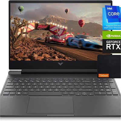 Игровой ноутбук HP Victus 15, NVIDIA GeForce RTX 3050, Intel Core i5-12500H 12-го поколения (12 ядер), дисплей FHD, Windows 11 Home, клавиатура с подсветкой, улучшенные термозащитные свойства с ковриком для мыши (32 ГБ ОЗУ | 2 ТБ PCIe SSD) 1000003141 - фото 513459