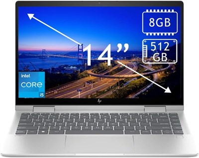Ноутбук HP Tuners Envy X360 14-es1013dx с 14-дюймовым сенсорным дисплеем FHD IPS, процессором Intel Core 5-120U, 8 ГБ ОЗУ, твердотельным накопителем 512 ГБ, графикой Intel Iris Xe, Windows 11, сканером отпечатков пальцев, серебристым цветом на английском  1000003194 - фото 513711