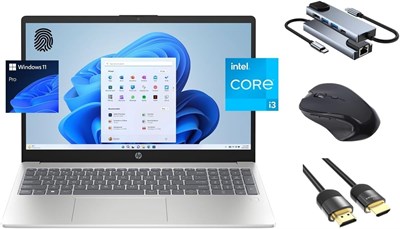 Ноутбук HP Daily Essential, 15,6-дюймовый FHD, 8-ядерный Intel i3-N305 (Beats i5-1135G7), 16 ГБ ОЗУ, 1 ТБ SSD, FP-ридер, веб-камера, клавиатура, WiFi 6, Bluetooth, USB-C, набор Essential Bundle 3-в-1, Win 11 Pro 1000003218 - фото 513826
