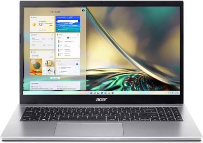Ноутбук Acer Aspire 3 A315 с процессором AMD Ryzen 7-5700U Octa Core до 4,30 ГГц/8 ГБ оперативной памяти DDR4/512 ГБ SSD-накопителя/графикой AMD Radeon/15,6-дюймовым дисплеем FHD ComfyView/Win 11/WiFi-6/Pure Silver 1000003272 - фото 514084