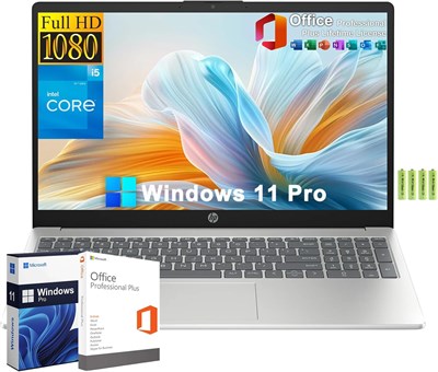Ноутбук HP Business Student с экраном 15,6 дюйма, разрешением FHD, процессор Intel Core i5-1235U 12-го поколения (до 4,4 ГГц), ОЗУ 16 ГБ, твердотельный накопитель PCIe на 512 ГБ, цифровая клавиатура, пожизненная подписка на Microsoft Office, Windows 11 Pr 1000003290 - фото 514174
